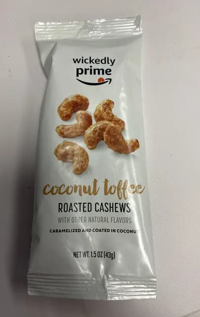 Wickedly Prime Coconut Toffee Roasted Cashews