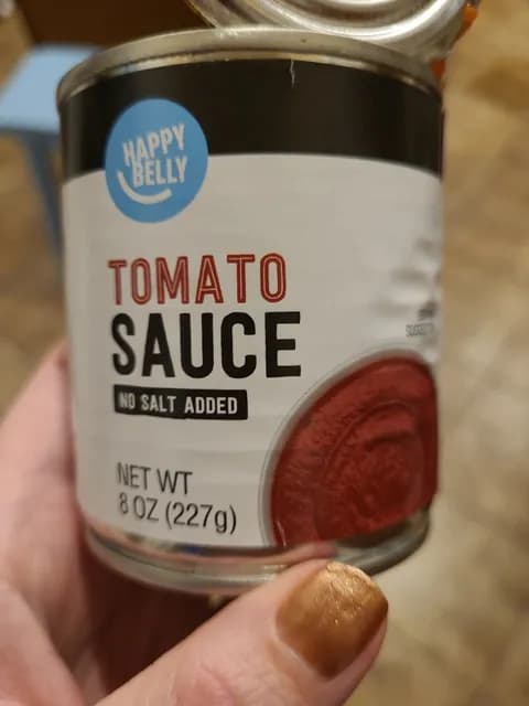 Happy Belly No Salt Added Tomato Sauce