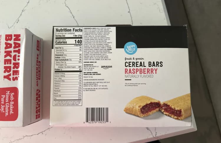 Happy Belly Fruit & Grain Cereal Bars Raspberry
