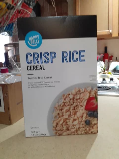Amazon Brand Happy Belly Crisp Rice Cereal
