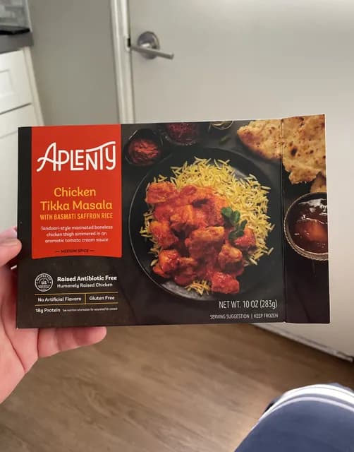 Aplenty Chicken Tikka Masala With Basmati Saffron Rice