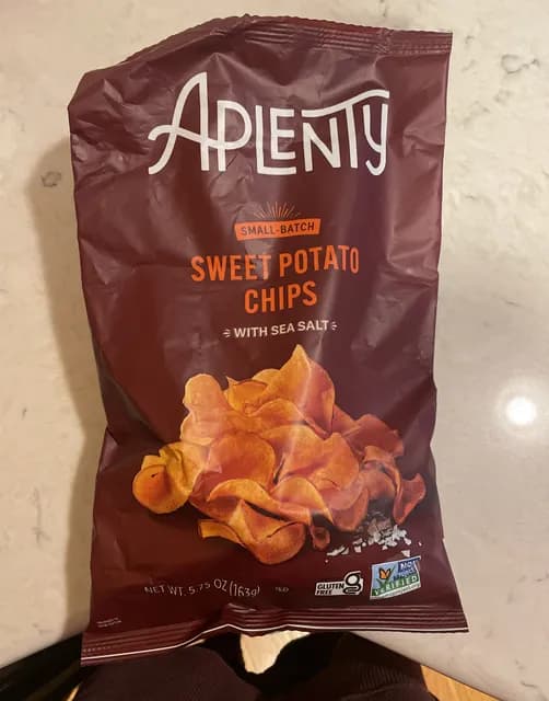 Aplenty Sweet Potato Chips With Sea Salt