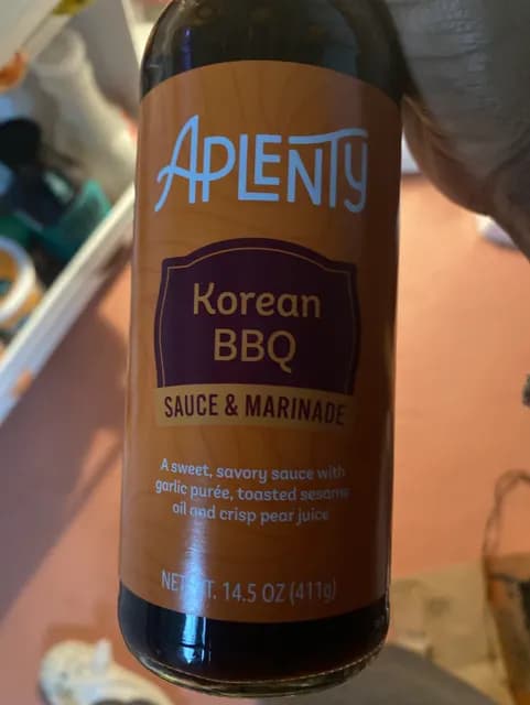 Aplenty Korean Bbq Sauce & Marinade