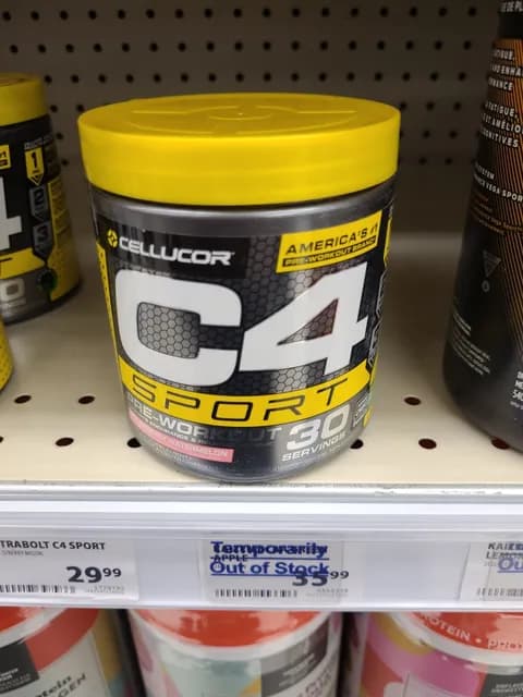 Cellucor C4 Sport Strawberry Watermelon Pre-Workout Supplement
