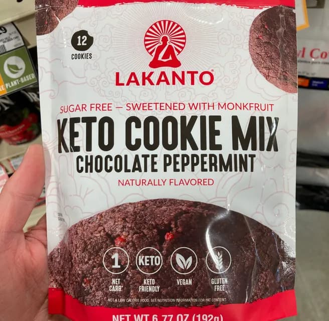 Lakanto Chocolate Peppermint Keto Cookie Mix