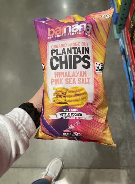 Is it Fish Free? Barnana Organic Ridge Cut Plantain Chips Himalayan Pink Sea Salt