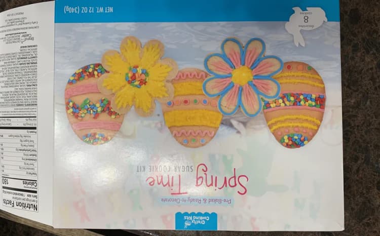Crafty Cooking Kits Pre-Baked & Ready-To-Decorate Spring Time Sugar Cookie Kit