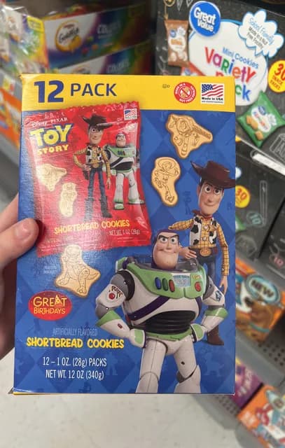 Primary Colors Toy Story Shortbread Cookies