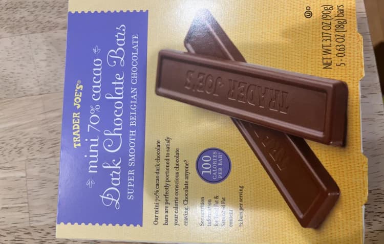 Trader Joe'S Mini 70% Dark Chocolate Bars