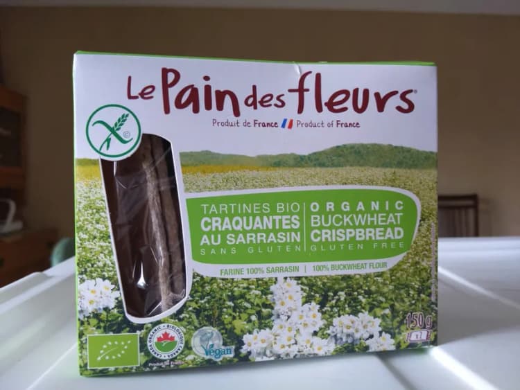 Le Pain Des Fleurs Organic Gluten Free Buckwheat Crispbread