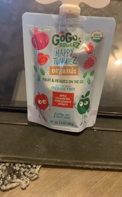 Gogo Squeez Happy Tummiez Organic Fruit & Veggies On The Go
