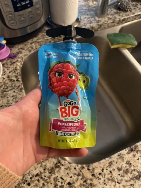 Gogo Big Squeez Rad Raspberry Fruit Juice