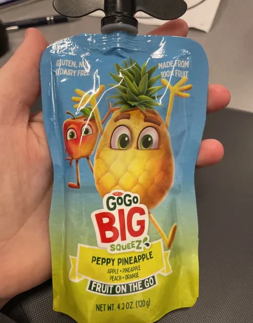 Gogo Big Squeez Peppy Pineapple Fruit Juice