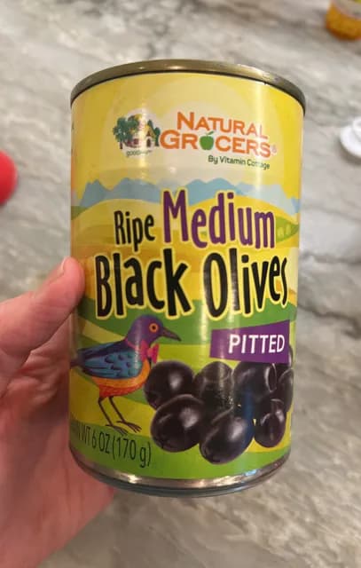 Natural Grocers Ripe Medium Black Olives