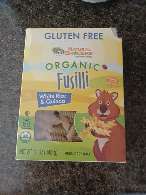 Natural Grocers Gluten Free Organic Fusilli White Rice & Quinoa