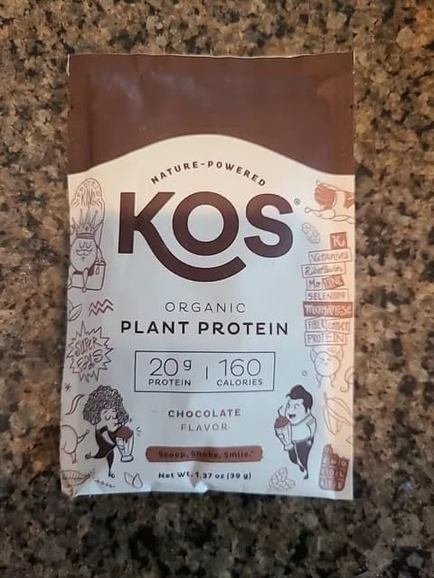 Nature-Powered Kos Organic Plant Protein Chocolate Flavor