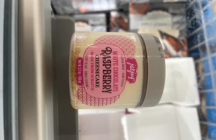 Jar Joy White Chocolate Raspberry Cheesecake