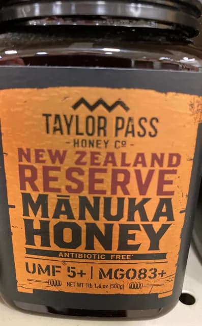 Taylor Pass Honey Co. New Zealand Reserve Manuka Honey Umf 5+ Mgo 83+