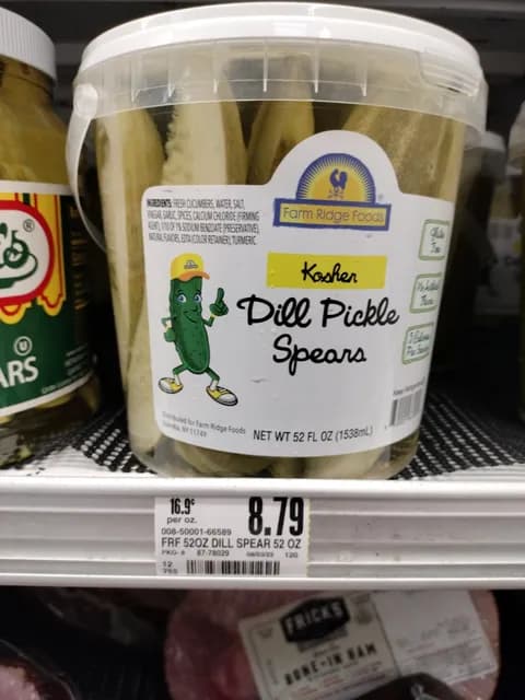 Farm Ridge Foods Kosher Dill Pickle Spears