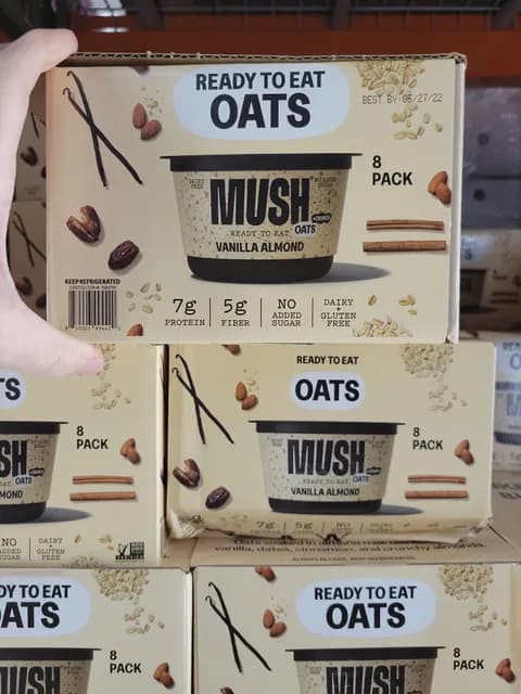 Mush Ready To Eat Oats Vanilla Almond