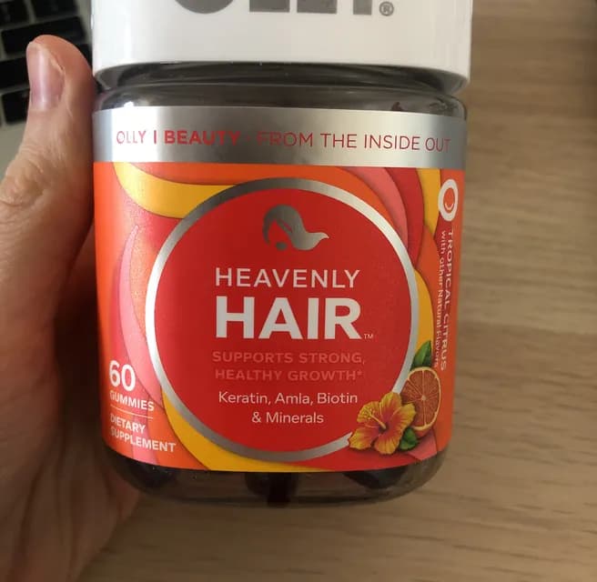 Olly Heavenly Hair Tropical Citrus Gummies