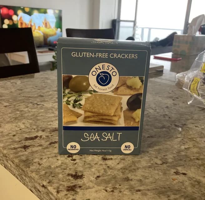 Onesto Sea Salt Gluten-Free Crackers