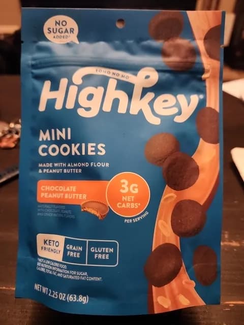 Highkey Mini Cookies Chocolate Peanut Butter