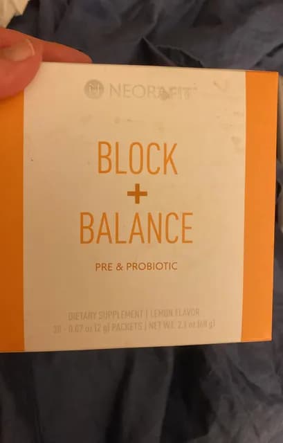 Neorafit Block + Balance Lemon Flavor Dietary Supplement