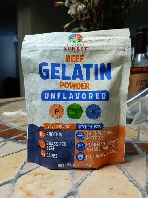 Divided Sunset Unflavored Beef Gelatin Powder