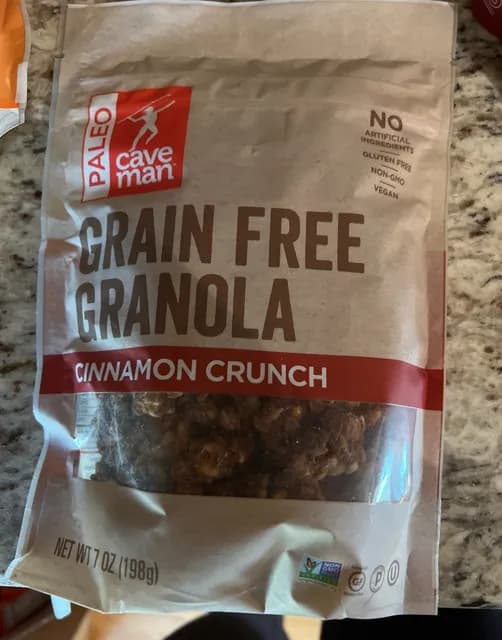 Caveman Paleo Grain Free Granola Cinnamon Crunch
