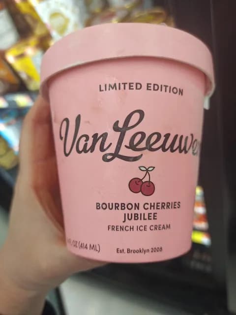 Van Leeuwen Bourbon Cherries Jubilee French Ice Cream