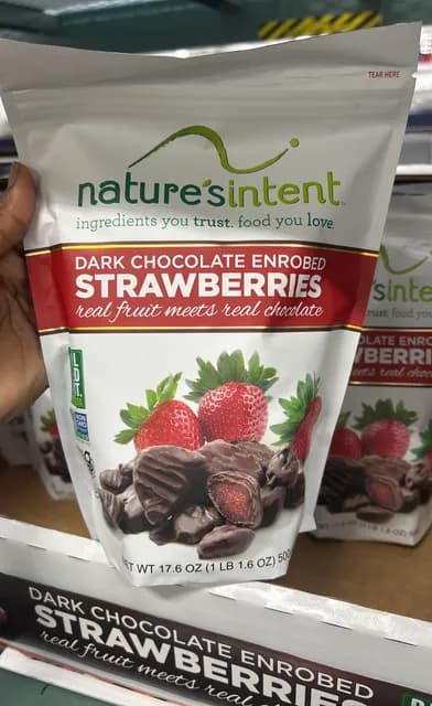 Nature'S Intent Dark Chocolate Enrobed Strawberries
