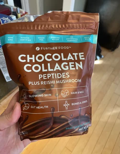 Further Food Chocolate Collagen Peptides Plus Reishi Mushroom