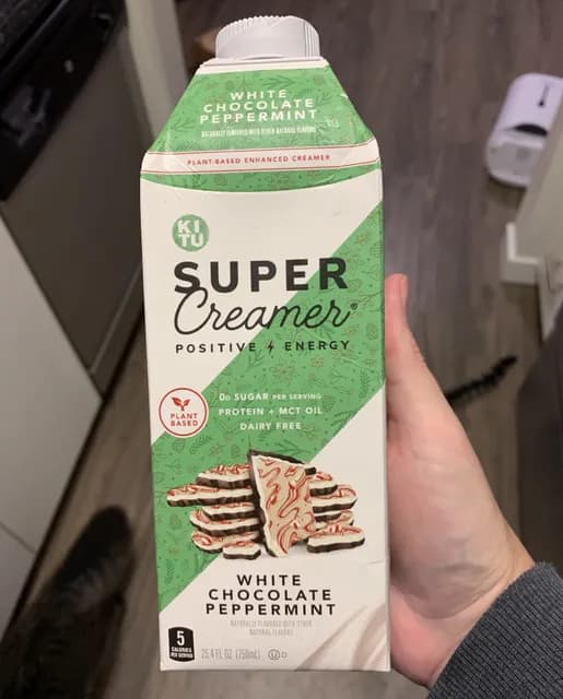 Kitu Super Creamer White Chocolate Peppemint Plant-Based Enhanced Creamer