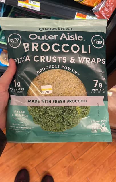 Outer Aisle Original Broccoli Pizza Crusts & Wraps
