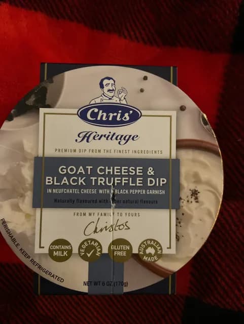Chris' Heritage Goat Cheese & Black Truffle Dip