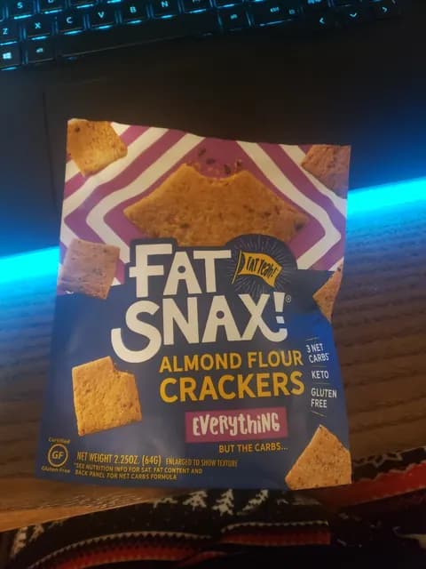 Fat Snax! Everything Almond Flour Crackers