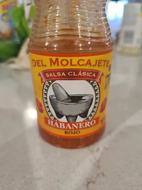 Del Molcajete Salsa Clasica Habanero Rojo