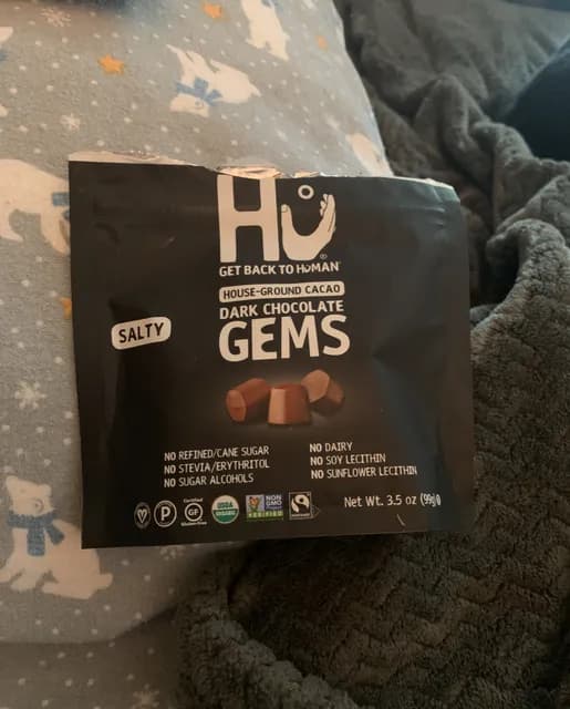 Hu House-Ground Cacao Salty Dark Chocolate Gems