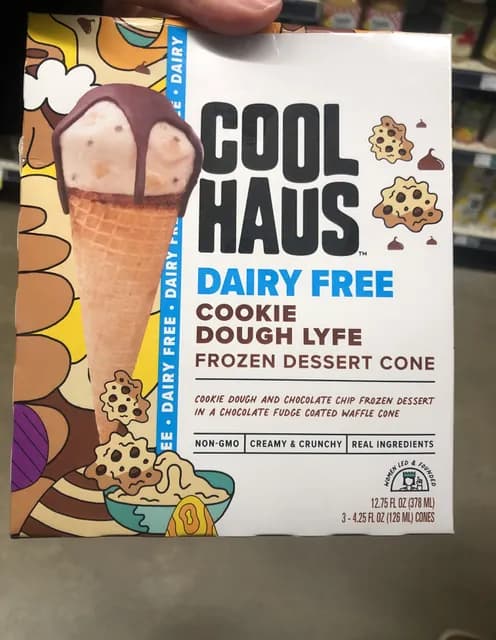 Cool Haus Dairy Free Cookie Dough Lyfe  Dessert Cone