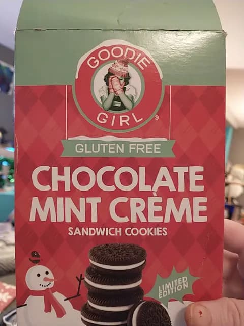 Goodie Girl Chocolate Mint Creme Sandwich Cookies