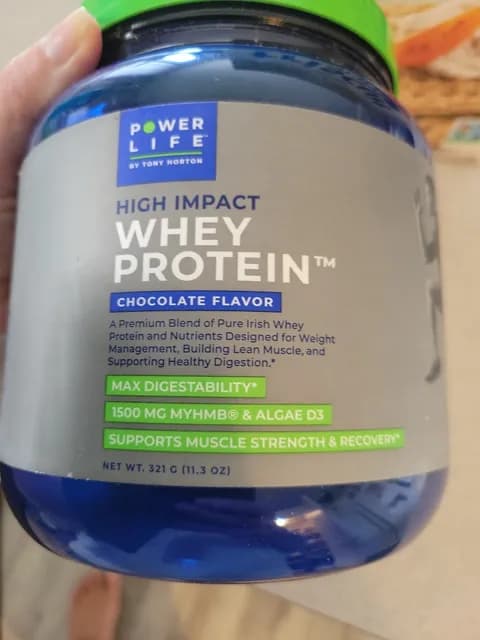 Power Life By Tony Horton High Impact Whey Protein Chocolate Flavor