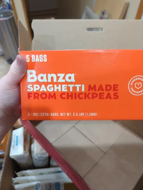 Banza Spaghetti Made From Chickpeas 5 Bags