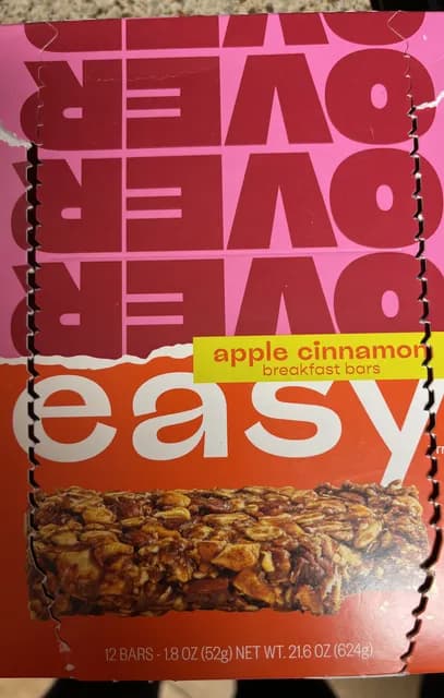 Over Easy Apple Cinnamon Breakfast Bars