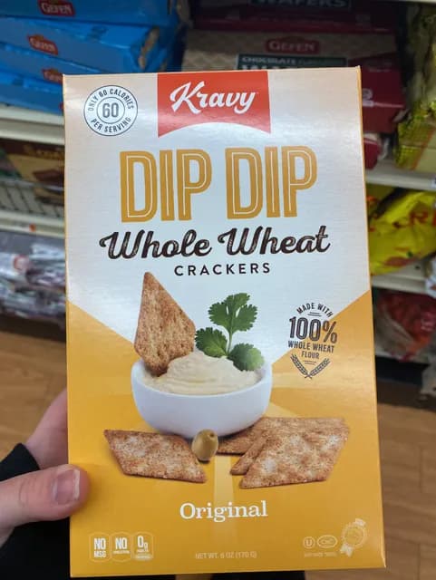 Kravy Dip Dip Original Whole Wheat Crackers
