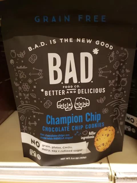 B.A.D. Food Co. Champion Chip Chocolate Chip Cookies