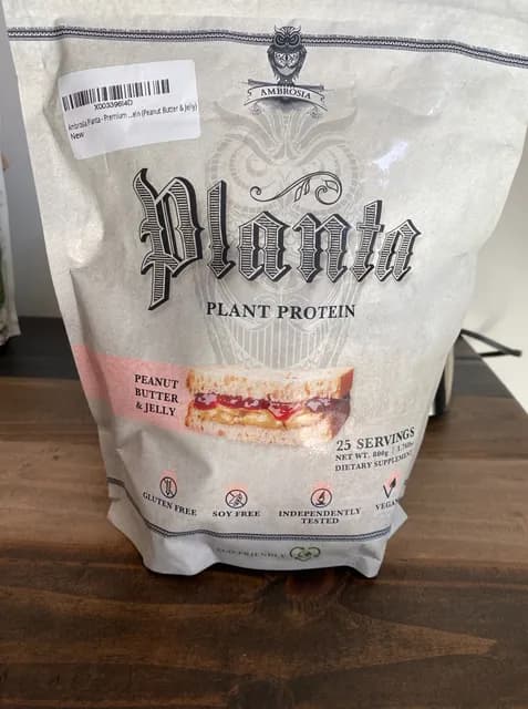 Ambrosia Planta Plant Protein, Peanut Butter & Jelly