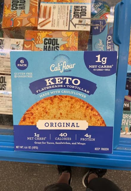Cali'Flour Foods Original Keto Flatbreads-Tortillas