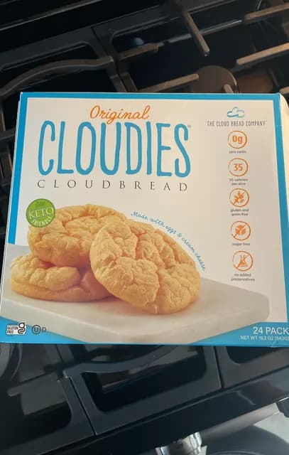 Cloudies Original Cloud Bread Made With Eggs & Cream Cheese