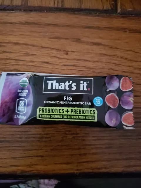 That'S It Fig Organic Mini Probiotic Bar